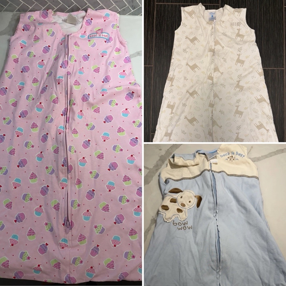 Halo Lot Of 3 Sleepsacks Sz S-XL/ 0-24 Months Cotton Dog Wearable Blanket